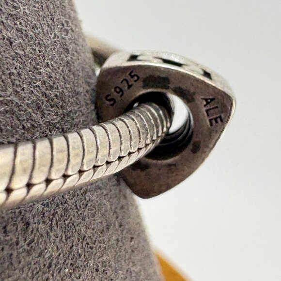 Pandora ALE Sterling Silver 925 Santa Claus Christmas Charm Bracelet 7" Length - Picture 9 of 16